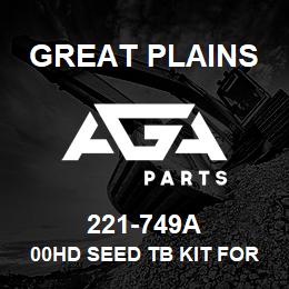 221-749A Great Plains 00HD SEED TB KIT FORGED NUTBAR | AGA Parts