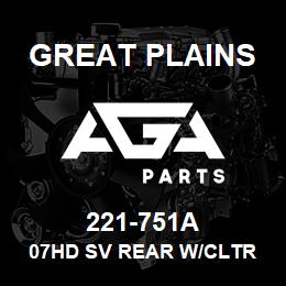 221-751A Great Plains 07HD SV REAR W/CLTR 3X13 TUR | AGA Parts