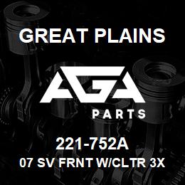 221-752A Great Plains 07 SV FRNT W/CLTR 3X13 TURBO | AGA Parts