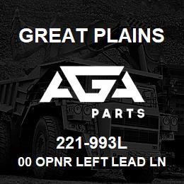 221-993L Great Plains 00 OPNR LEFT LEAD LNG BASE ASM | AGA Parts