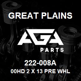 222-008A Great Plains 00HD 2 X 13 PRE WHL ASM F/SCPR | AGA Parts