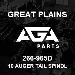 266-965D Great Plains 10 AUGER TAIL SPINDLE | AGA Parts