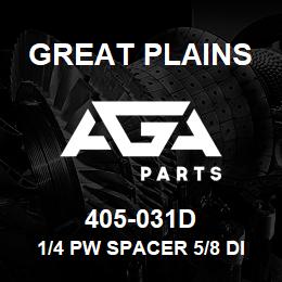 405-031D Great Plains 1/4 PW SPACER 5/8 DIA | AGA Parts