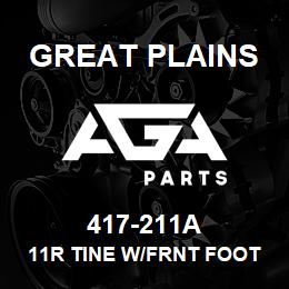 417-211A Great Plains 11R TINE W/FRNT FOOT | AGA Parts