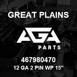 467980470 Great Plains 12 GA 2 PIN WP 15' EXTENSION | AGA Parts