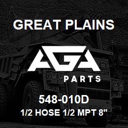 548-010D Great Plains 1/2 HOSE 1/2 MPT 8'6 LONG | AGA Parts