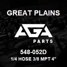 548-052D Great Plains 1/4 HOSE 3/8 MPT 4'6 LONG | AGA Parts