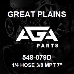 548-079D Great Plains 1/4 HOSE 3/8 MPT 7'2 LONG | AGA Parts