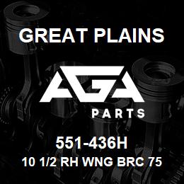 551-436H Great Plains 10 1/2 RH WNG BRC 7548/52 DISC | AGA Parts