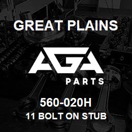 560-020H Great Plains 11 BOLT ON STUB | AGA Parts