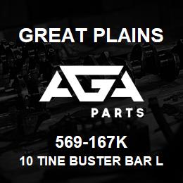 569-167K Great Plains 10 TINE BUSTER BAR LH KIT | AGA Parts