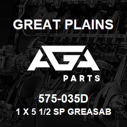 575-035D Great Plains 1 X 5 1/2 SP GREASABLE BOLT | AGA Parts