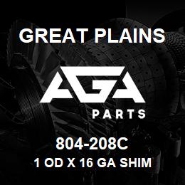 804-208C Great Plains 1 OD X 16 GA SHIM | AGA Parts