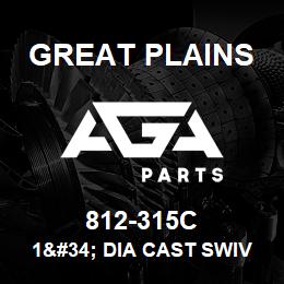 812-315C Great Plains 1&#34; DIA CAST SWIVEL | AGA Parts