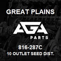 816-287C Great Plains 10 OUTLET SEED DIST. RING | AGA Parts