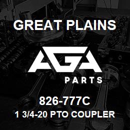 826-777C Great Plains 1 3/4-20 PTO COUPLER | AGA Parts