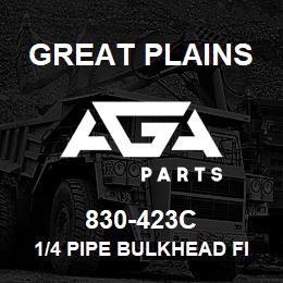 830-423C Great Plains 1/4 PIPE BULKHEAD FITTING | AGA Parts