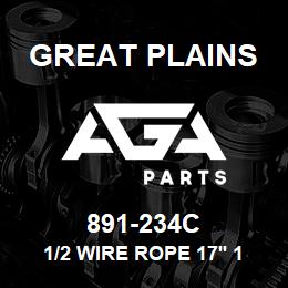 891-234C Great Plains 1/2 WIRE ROPE 17' 10 | AGA Parts