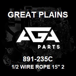 891-235C Great Plains 1/2 WIRE ROPE 15' 2 | AGA Parts