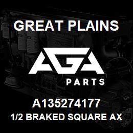 A135274177 Great Plains 1/2 BRAKED SQUARE AXLE 90 TREA | AGA Parts