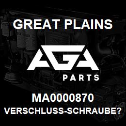 MA0000870 Great Plains VERSCHLUSS-SCHRAUBE?1/2 | AGA Parts