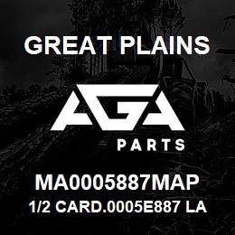 MA0005887MAP Great Plains 1/2 CARD.0005E887 LATO ERP.PRO | AGA Parts