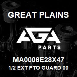 MA0006E28X47 Great Plains 1/2 EXT PTO GUARD 0005E887 | AGA Parts