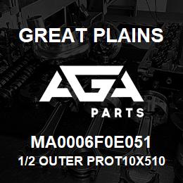 MA0006F0E051 Great Plains 1/2 OUTER PROT10X510MM STD | AGA Parts