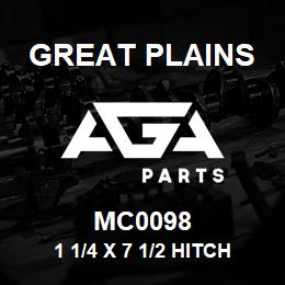 MC0098 Great Plains 1 1/4 X 7 1/2 HITCH PIN | AGA Parts