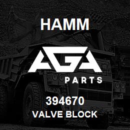 394670 Hamm VALVE BLOCK | AGA Parts