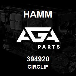 394920 Hamm CIRCLIP | AGA Parts