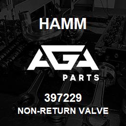 397229 Hamm NON-RETURN VALVE | AGA Parts