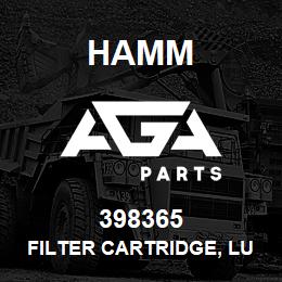 398365 Hamm FILTER CARTRIDGE, LUBRIC. OIL | AGA Parts