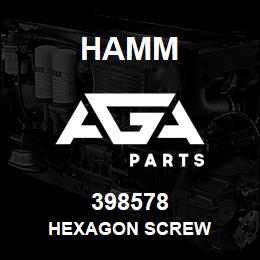 398578 Hamm HEXAGON SCREW | AGA Parts