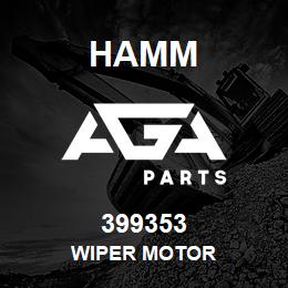 399353 Hamm WIPER MOTOR | AGA Parts