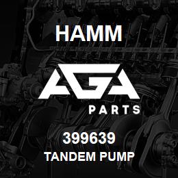 399639 Hamm TANDEM PUMP | AGA Parts