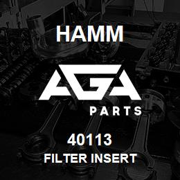 40113 Hamm FILTER INSERT | AGA Parts