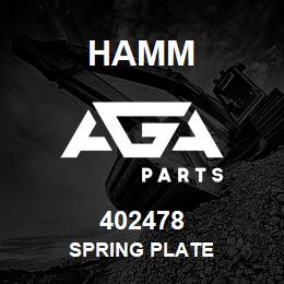 402478 Hamm SPRING PLATE | AGA Parts