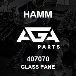 407070 Hamm GLASS PANE | AGA Parts