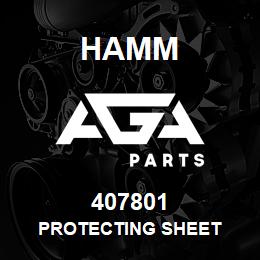 407801 Hamm PROTECTING SHEET | AGA Parts