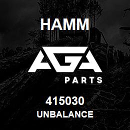 415030 Hamm UNBALANCE | AGA Parts