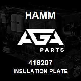 416207 Hamm INSULATION PLATE | AGA Parts