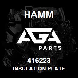 416223 Hamm INSULATION PLATE | AGA Parts