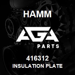 416312 Hamm INSULATION PLATE | AGA Parts