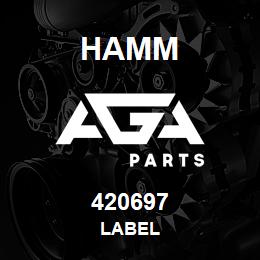 420697 Hamm LABEL | AGA Parts