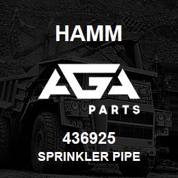 436925 Hamm SPRINKLER PIPE | AGA Parts