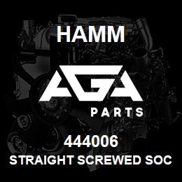 444006 Hamm STRAIGHT SCREWED SOCKET | AGA Parts