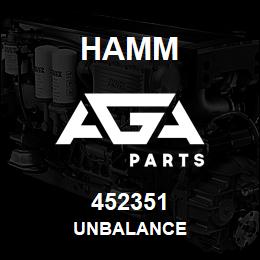 452351 Hamm UNBALANCE | AGA Parts