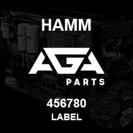 456780 Hamm LABEL | AGA Parts