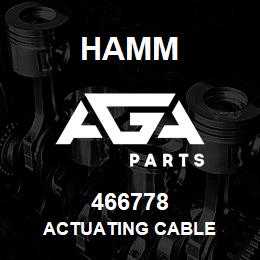 466778 Hamm ACTUATING CABLE | AGA Parts